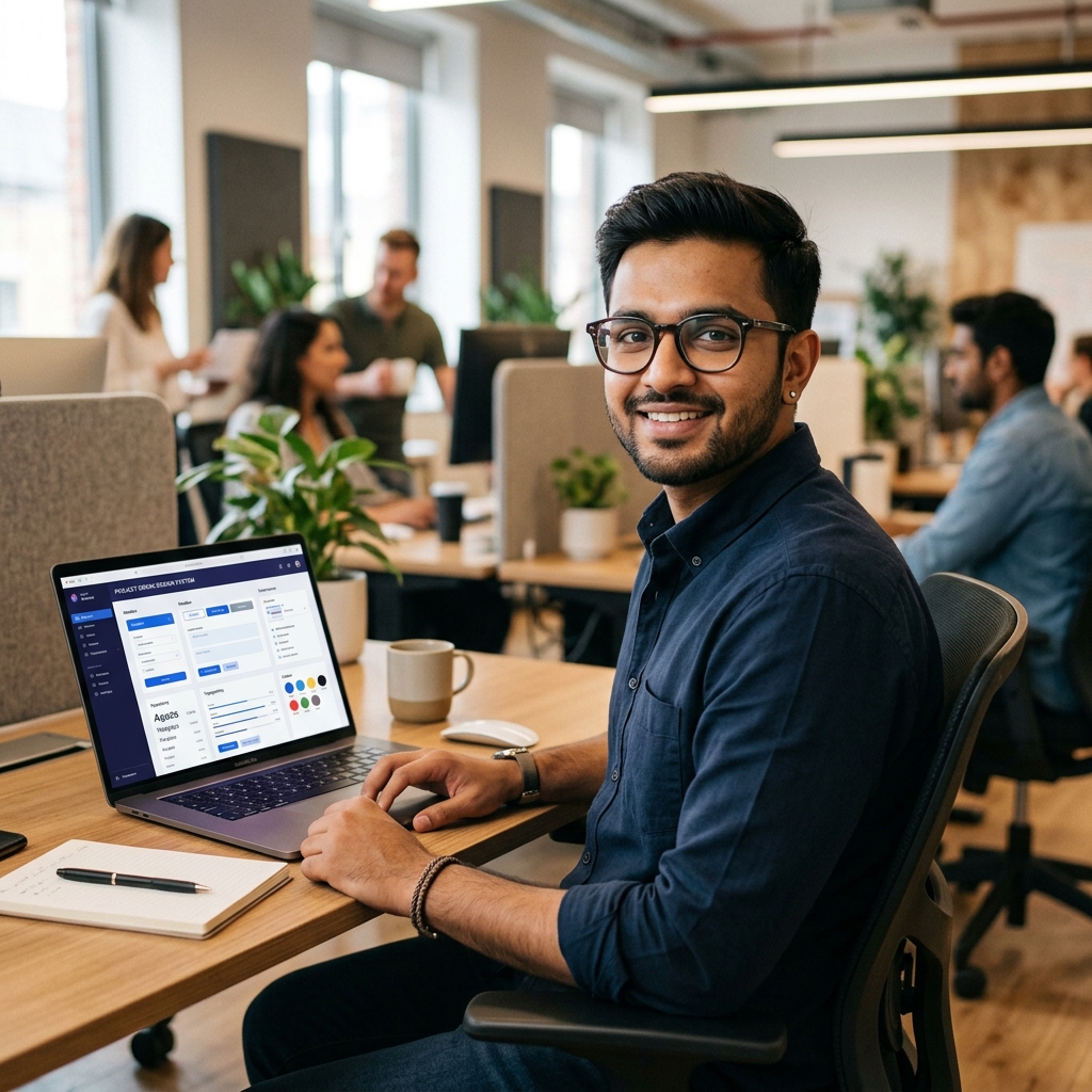 Early-career designer leveling up design systems and UI craft
