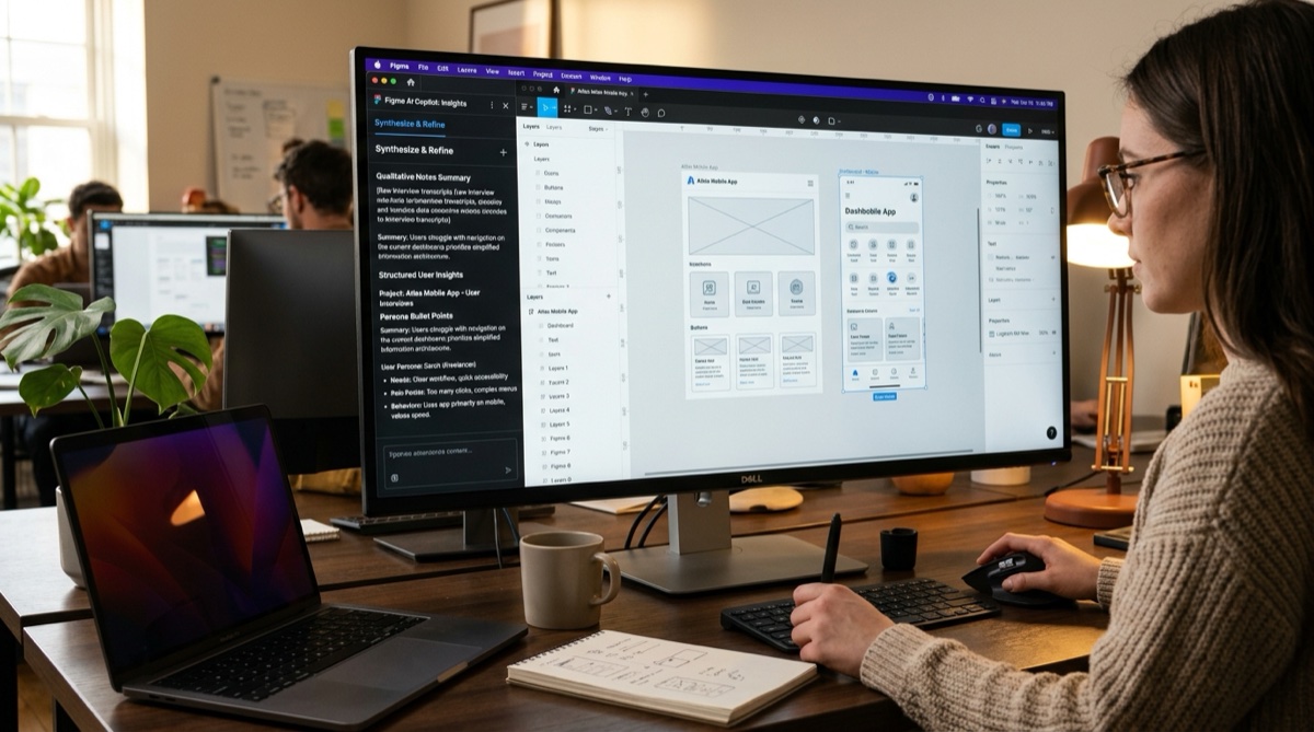 AI workflow guidance: AI-augmented research synthesis and wireframe ideation