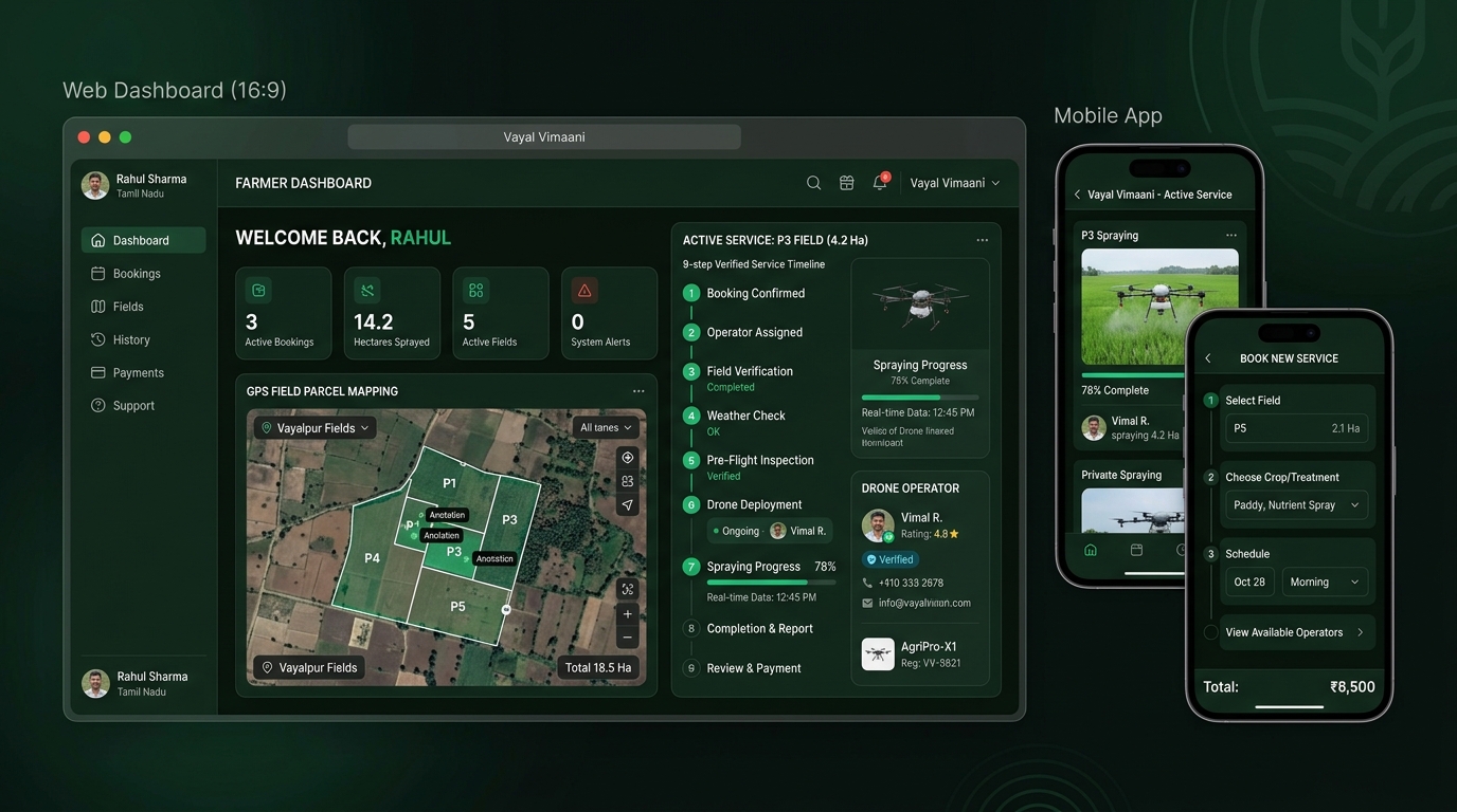 Practical product work: Real-world AgriTech telemetry dashboard and mobile app