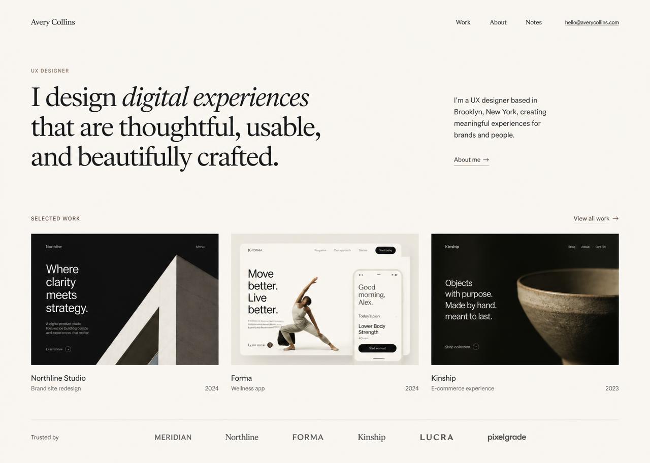Portfolio preview — Portfolio direction & structure