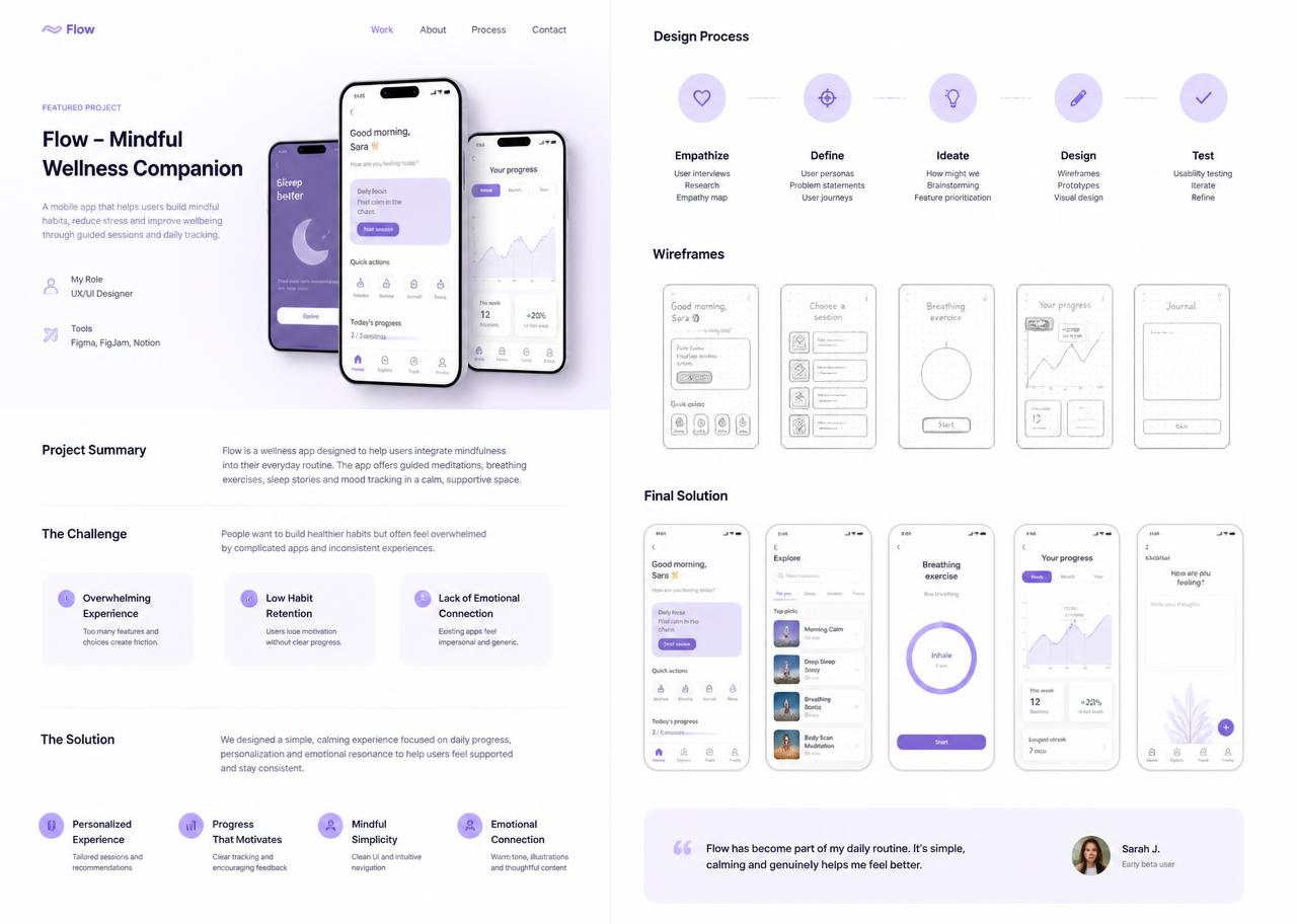 Portfolio preview — UX portfolio strategy